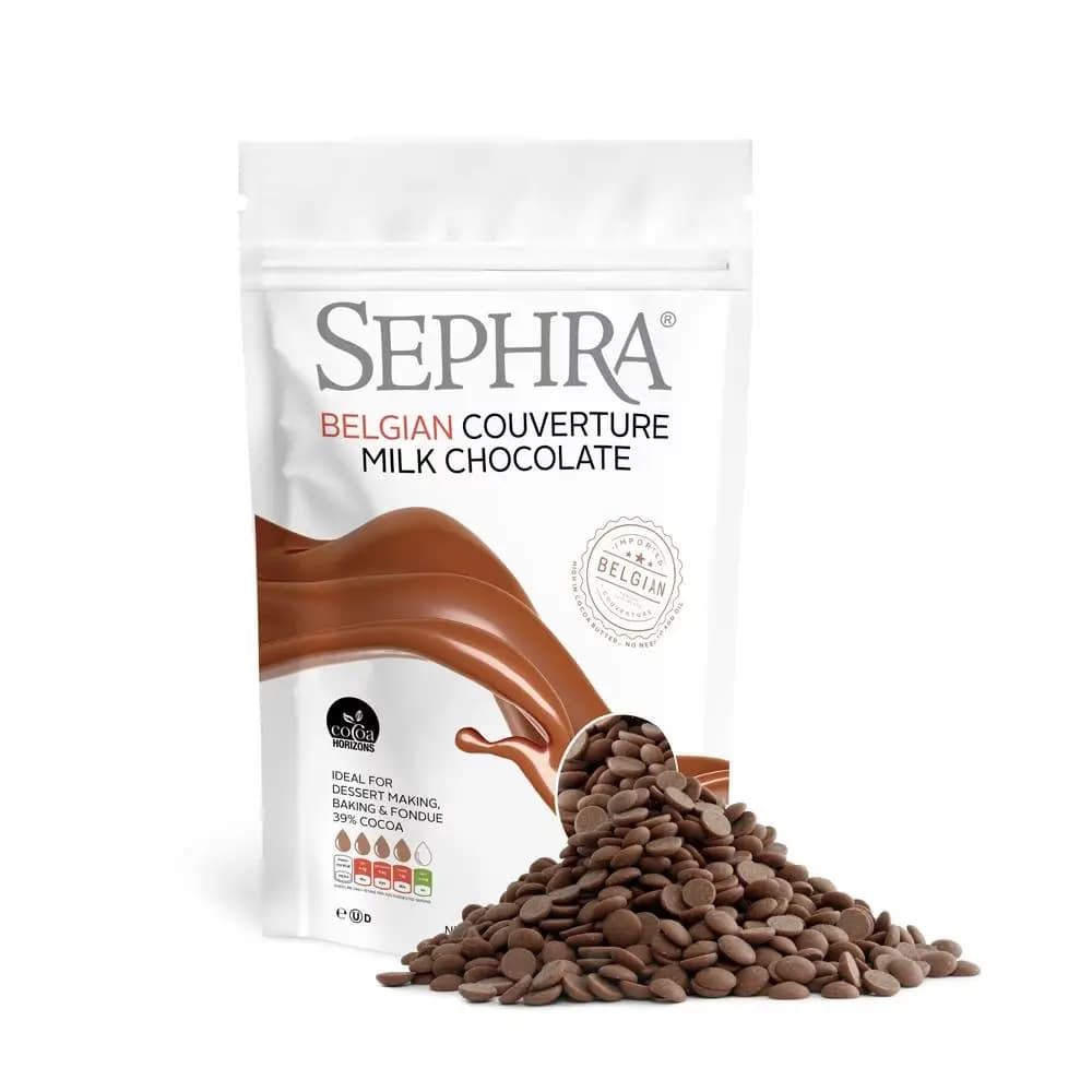 Milk Belgian Couverture Chocolate (37.2% Cocoa) - 907g (also known as Dubi Chocolate)