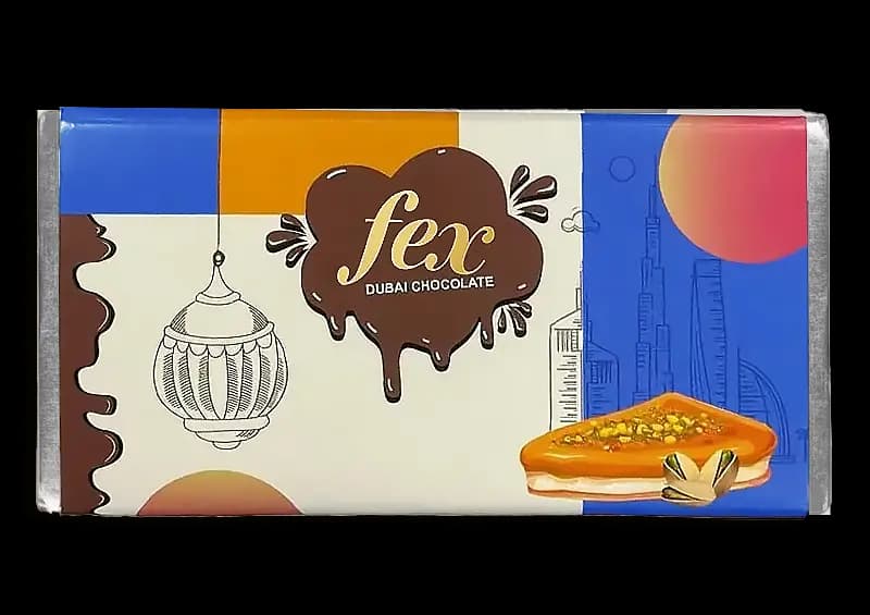 شوكولاتة دبي فيكس بالفستق والكنافة - 230 جرام (also known as Dubi Chocolate)